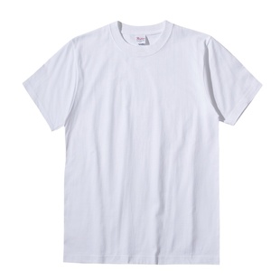 Printstar品时达250g重磅纯棉短袖t恤纯色宽松男女士纯白打底体恤