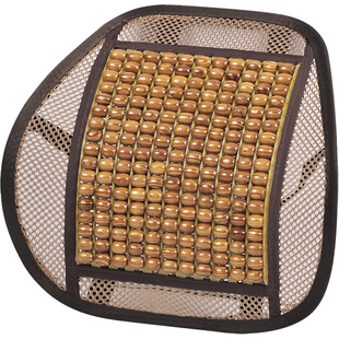 汽车腰靠护腰靠垫夏季透气木珠坐垫车用驾驶座腰托腰枕腰垫靠背垫