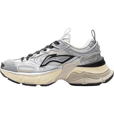 李宁星际女复古厚底运动休闲鞋子