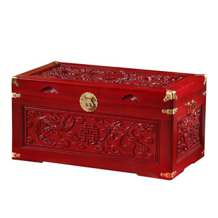 老樟木箱子香樟木储物箱实木嫁妆箱收纳箱字画收藏箱仿古箱子