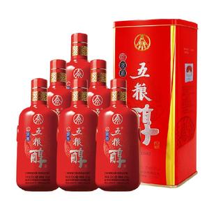 五粮液股份五粮醇红淡雅浓香型白酒50度500mL*6瓶整箱原箱送礼