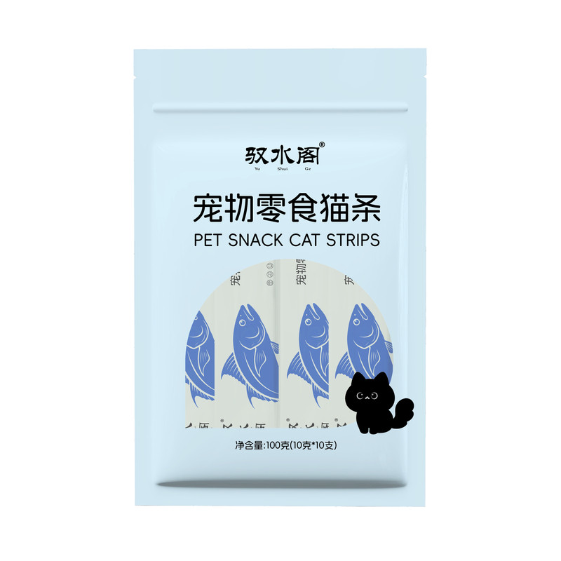 驭水阁 猫条鸡鱼牛肉味200条猫咪零食鲜肉配方全阶段适用无诱食剂