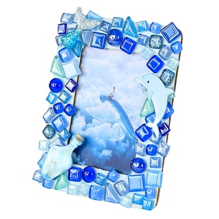 手工diy相框6寸材料包摆台让老公做马赛克生日教师节手工diy礼物