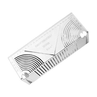 方管折圆尺方钢折90度圆弧角画线尺方管变直角圆弧多功能划线神器