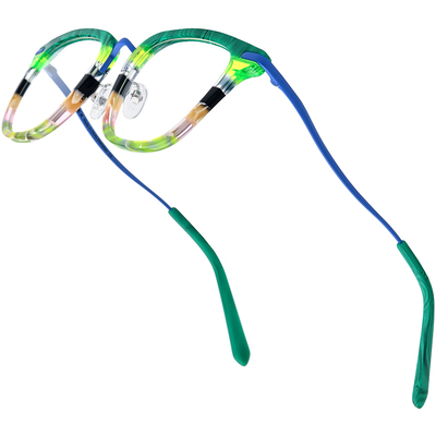 FONEX多色方形纯钛可配镜眼镜架