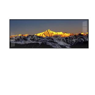 背靠金山客厅装饰画贡嘎梅里雪山沙发背景墙挂画办公室山水风景画