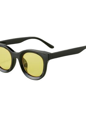 高级感复古窄框网红太阳眼镜