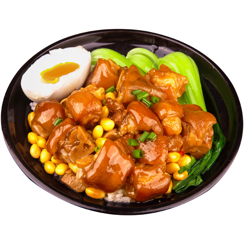 黄豆焖猪脚料理包商用盖码饭外卖快餐加热即食餐饮批发工厂直供