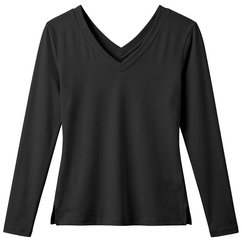 舞蹈上衣女练功服成人训练礼仪形体上衣专业学生艺考现代舞黑色