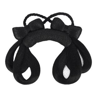 儿童汉服头饰假发古风一体式发包女童蝴蝶结假发髻古装盘发造型女