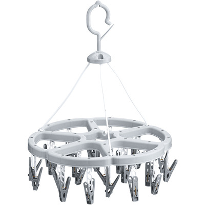 茶花家用晾衣架多夹子袜子阳台