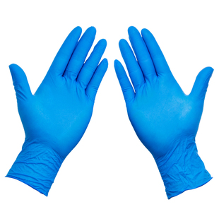 莱策一次性纯丁腈防水防滑耐磨餐饮食品洗碗用实验乳胶皮手术手套