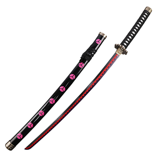 海贼王索隆三刀流cos黑刀秋水和道一文字三代雪走黑紫阎魔 不开刃