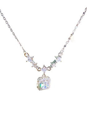 新鲜出炉小众轻奢镶钻锁骨链女