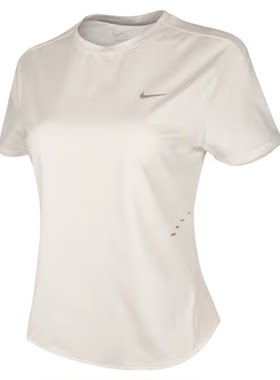 NIKE耐克女短袖夏季DRI-FIT速干跑步上衣夏季反光HM9699-133
