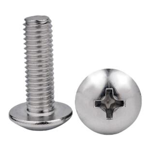 大扁头十字螺丝304不锈钢JISB1111T 伞头十字槽蘑菇头机螺钉GB973