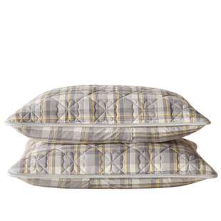 防头油纯棉夹棉枕套一对装男士隔脏枕芯内胆套防口水枕套2026新款