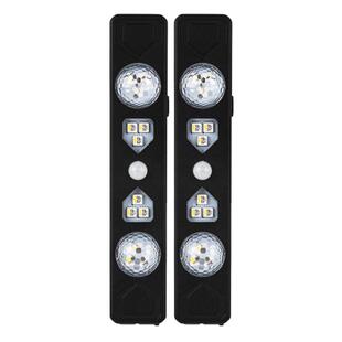 汽车氛围灯无线led自动感应车载七彩声控车内改装饰免接线脚窝灯