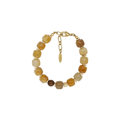 LAZYCIRCLES黄玉石轻奢手链