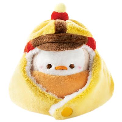 故宫淘宝戴胜毛绒钥匙扣挂件