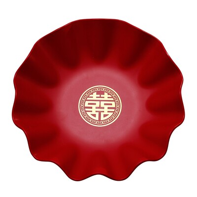 结婚红色干果盘子果盘质量过关