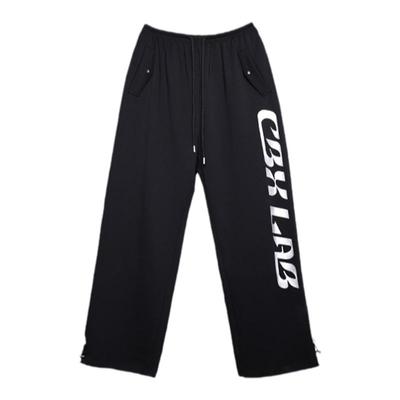 CBXLAB嘻哈黑色液态运动长裤