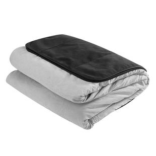 蔚豪适用奔驰宝马车载汽车抱枕被子车用毯子两用折叠三合一腰靠被