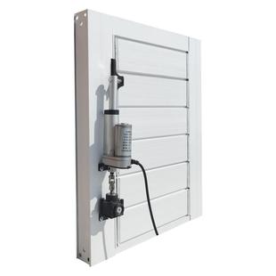 定制工业电动百叶窗格栅铝合金通风出风口手动可开关消防联动220v