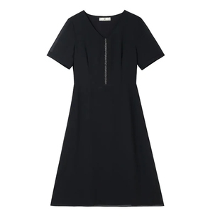 胖mm大码女装连衣裙2026新款遮肚子显瘦胖妹妹中长款短袖裙子夏天