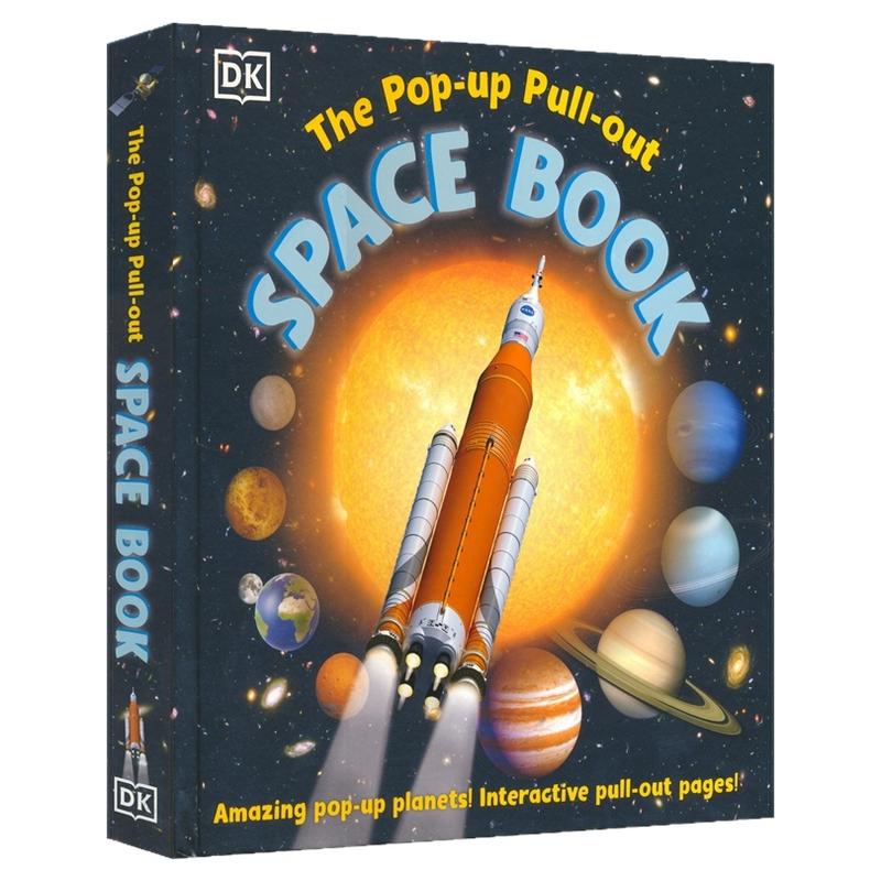DK The Pop-up Pull-out Space Book 立体翻翻书太空百科全书3D立体太阳系 儿童互动式科普读物STEM主题抽拉设计 英文原版进口图书