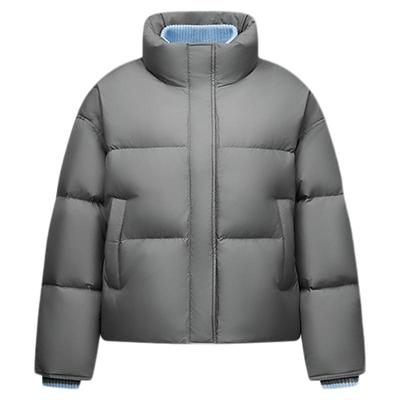 森马假两件90绒子防泼水羽绒服女