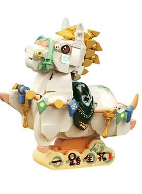 中国国家博物馆三彩马拼插摆件