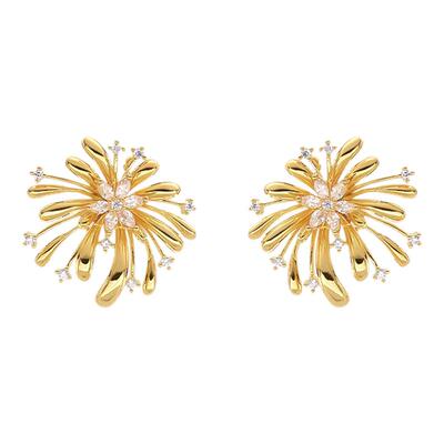 金色独特漂亮耳环高级感