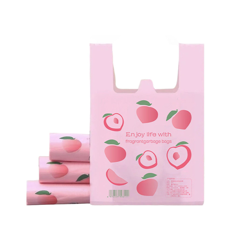 水蜜桃香氛垃圾袋防蚊虫防臭加厚