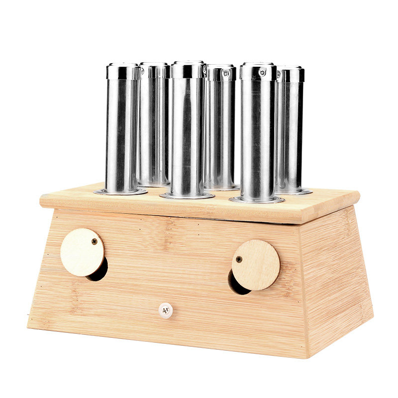 艾灸盒子木制腹部宫寒随身灸罐熏蒸艾条家用仪竹制器具熏通用全身