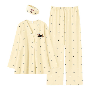 送发带莫代尔月子服夏季薄款产后6月份7产妇哺乳睡衣孕妇家居服女