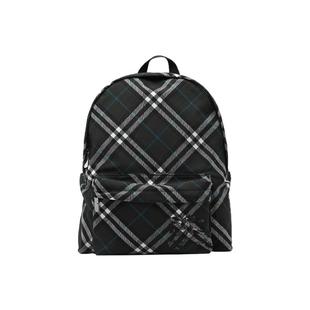 【自营】BURBERRY/博柏利SS25战马刺绣格纹大号双肩包旅行出游