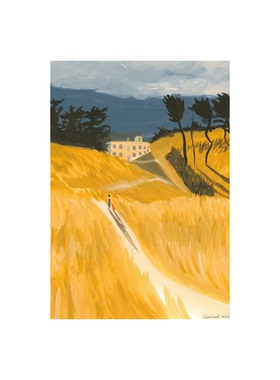 lili wood艺术家复刻版画插画治愈系小清新风景高级感挂画仅画芯
