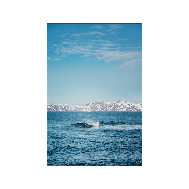 大海水浪花海滩风景玄关装饰画客厅餐厅书房办公室背景墙挂画酒店