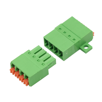 JM15EDGKNP-3.81mm锁板固定弹簧对接免焊15EDGRKC3.5薄款接线端子