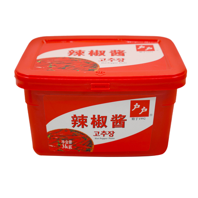 户户韩式辣酱3kg商用调味酱料