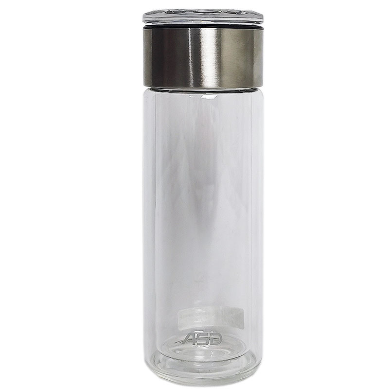 爱仕达新款茶水分离杯玻璃杯水杯30B7Q便携式双层防烫耐用耐热