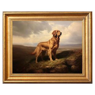 萌宠工坊宠物画像定制小猫咪狗古典油画装饰挂画肖像画壁画纪念品