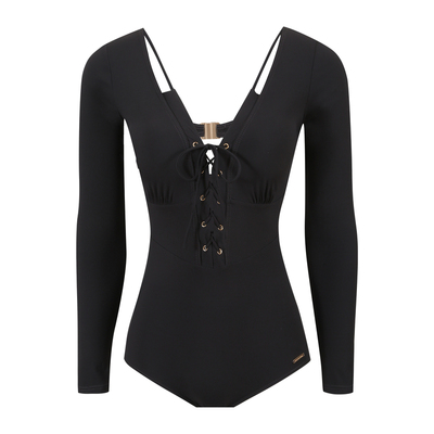 连体长袖显瘦高级感度假温泉泳衣