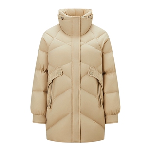 千仞岗冬季女士立领羽绒服休闲宽松加厚保暖外套