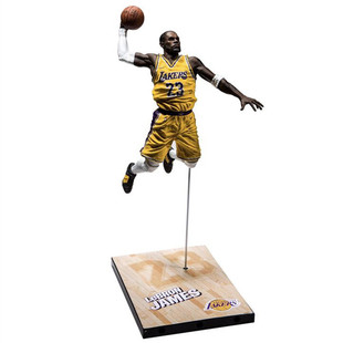 麦克法兰 nba2k19湖人詹姆斯 可动科比手办 篮球架模型收藏礼物