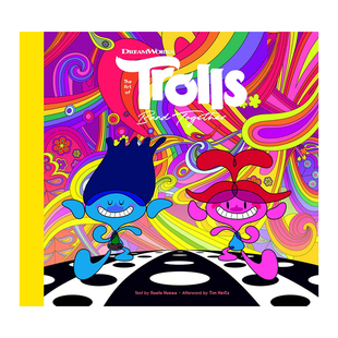 【现货】魔发精灵3艺术设定集梦工场制作动画电影 The Art of DreamWorks Trolls Band Together 英文原版角色设计概念艺术资料集