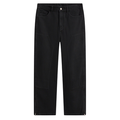 MODE COMMUTER | MC水洗休闲百搭简约伐木贴边O型牛仔裤