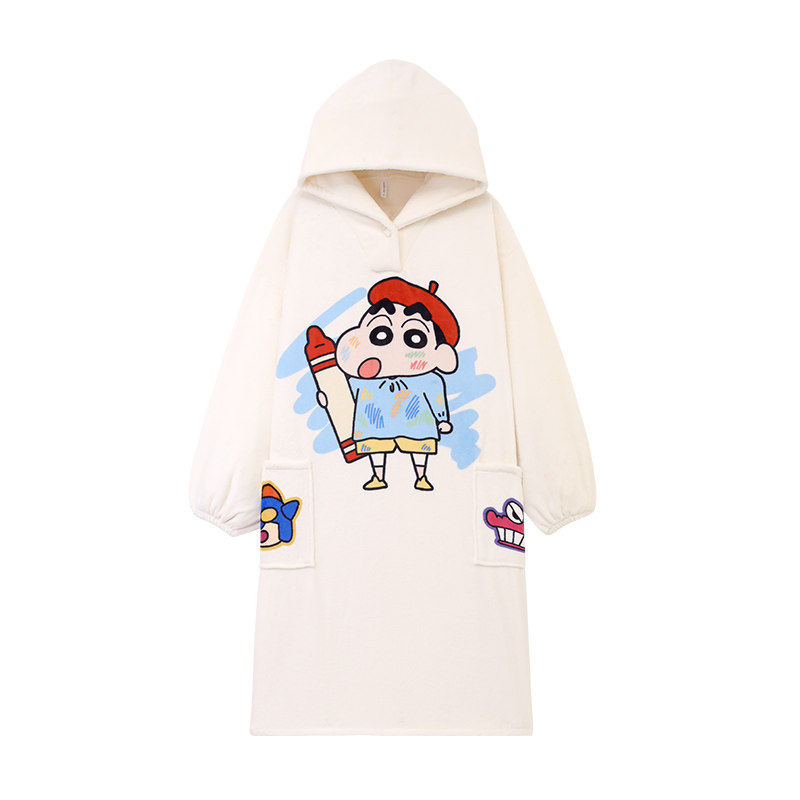 恶魔睡袍大卫懒人睡衣家居服网红