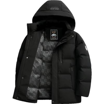 雪中飞连帽可脱卸冬季保暖羽绒服